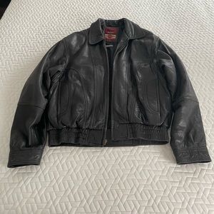 Reed Black Leather Jacket Size 40